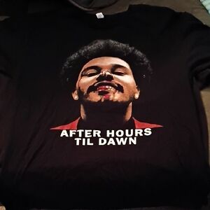 The Weekend Full Face Graphic Tour Shirt Front And Back Tour Dates On The Back